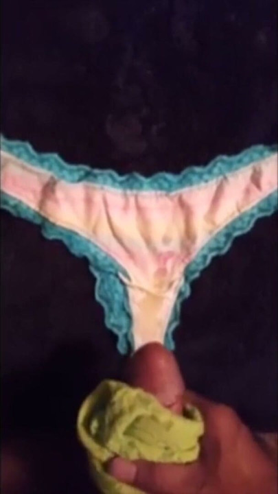 My strong pennis cumshots on my stepsister penties | Clip 2
