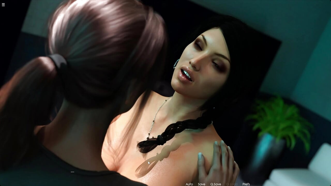 Two Lesbian Girls Kissing And Fingering Pussy