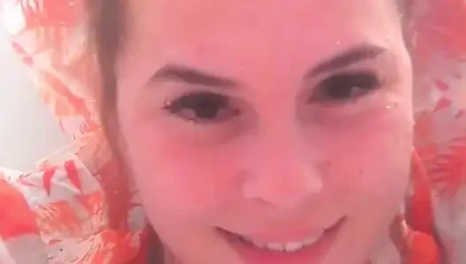 Breath Holding Underwater in Bathtub and Record with Waterproof Camera