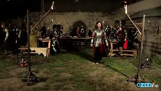 Medieval fairs are a great place for busty maidens to show off their blo...