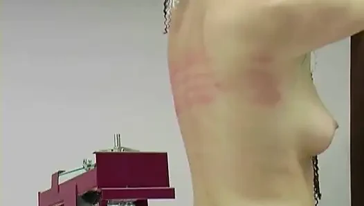 Amber Spanking Machine - Bare Back Whipping