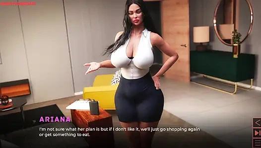 The Synthetic Part 10 By Carbon - Busty MILF Gives Horny Guy a Handjob, Big Cock Cumshot