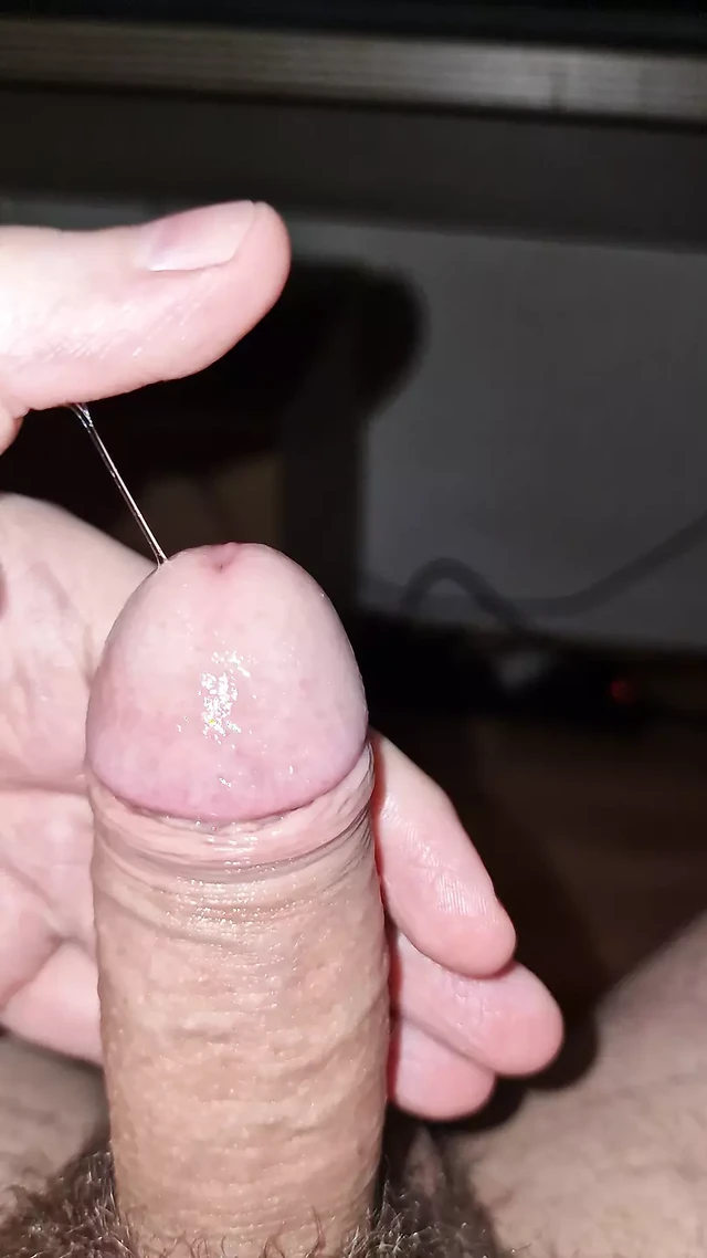 Part 1, Jerking my uncut Cock at my desk