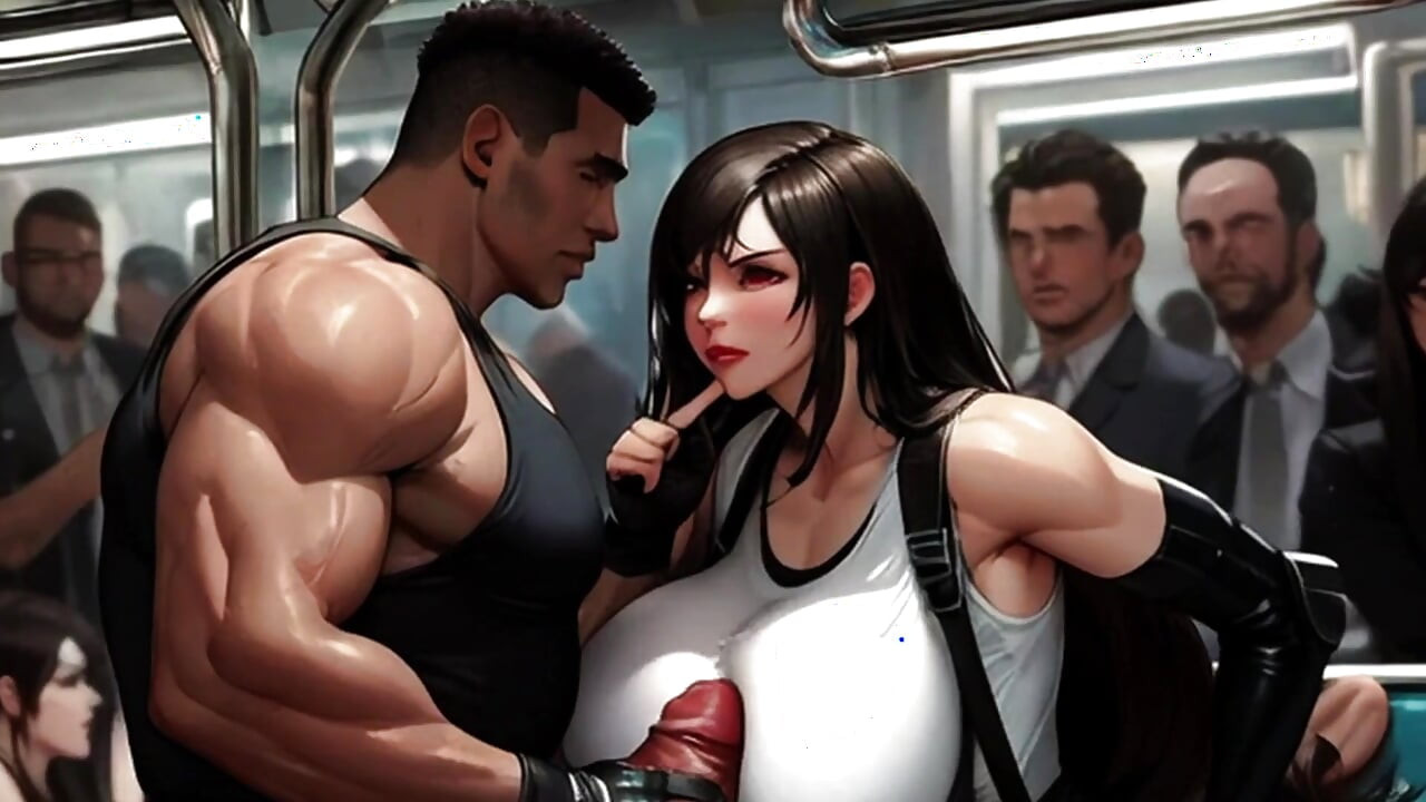 Tifa's Irresistible Tits Get Felt & Fucked On The Midgar Train