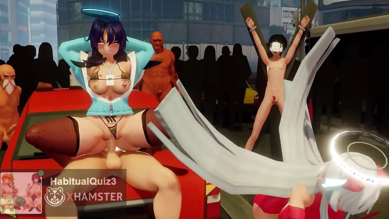 mmd r18 3d hentai ahegao Blue Archive Cellphone paranoia girl sexy princess ntr dildo fuck hard sex ahegao blowjob
