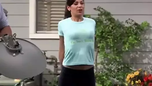 Constance Marie stretching for free cable