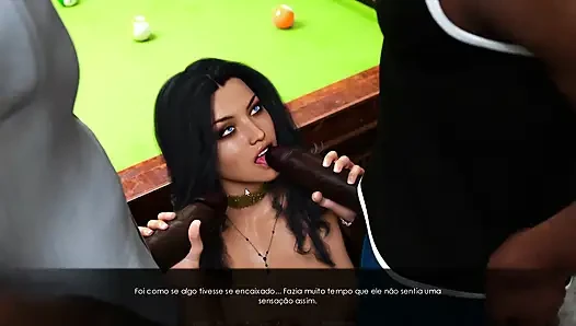 ana exciting - ficken mit zwei bbcs i bar, einen film machen