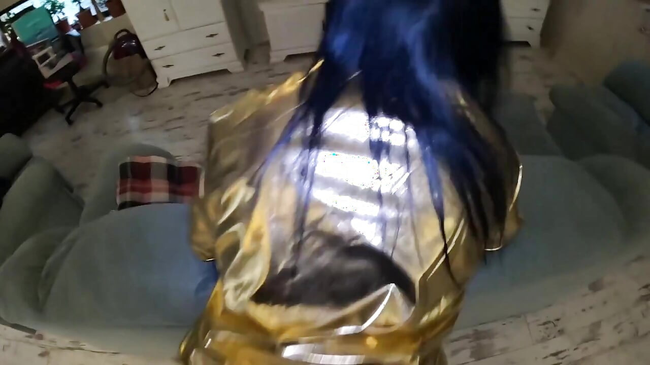 Shiny Cameltoe Tease, Hard Spanking, Deep Blowjobs & Rough Doggy with Double Cumshot 302