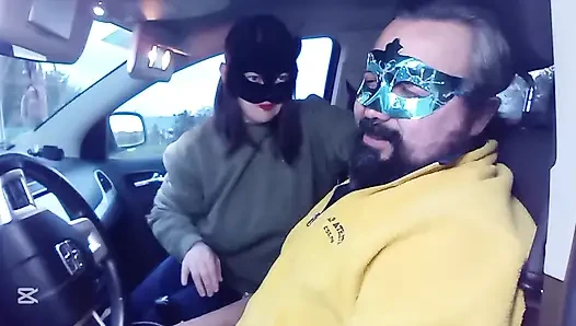 Arabada yüze tokat atma