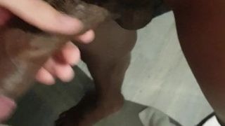 Playing with big cock black Ladyboy