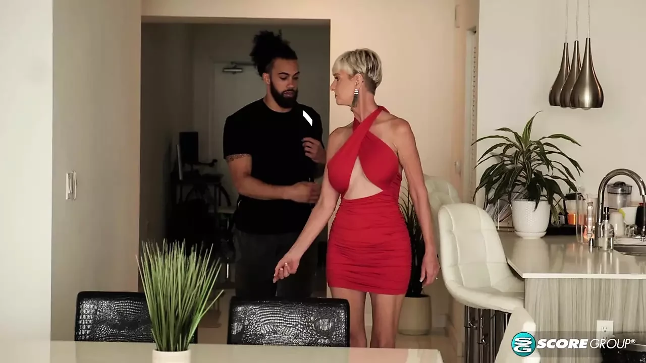 60-year-old, big-titted Foxxxy fucks her son's best friend