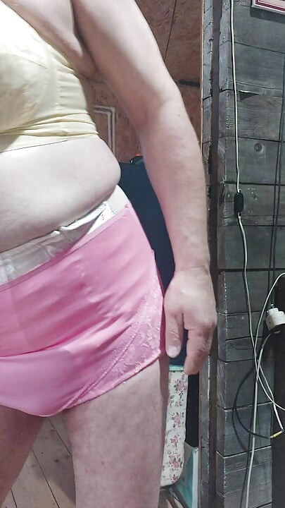 demonstration of lingerie from the collection