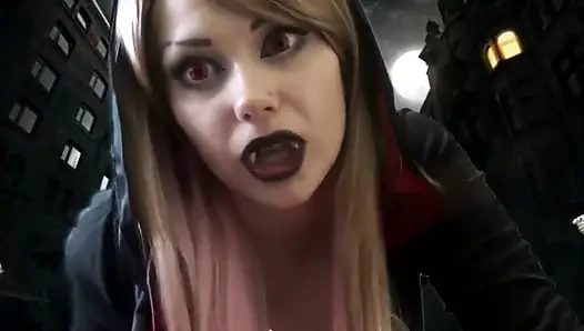 Giantess Vampire ingin bermain untukmu... tapi tidak untuk waktu yang lama!