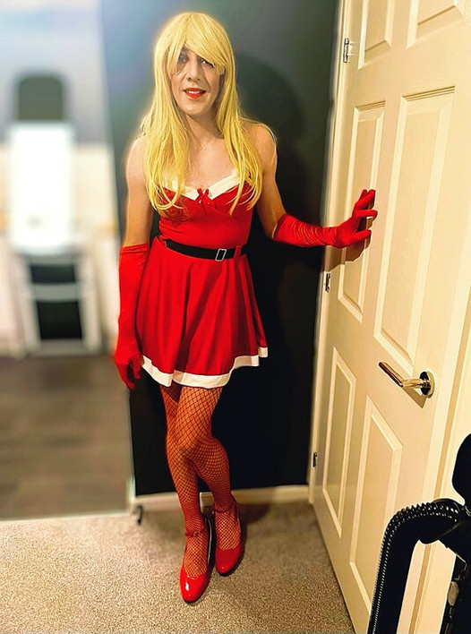 Sissy miss santa krzesło związane