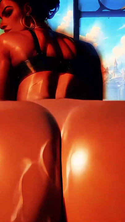 Cur gros cu piele neagră și tachinare interrasială: vedere la persoana 1 cu anal și joc în cur (100% AI generat 4K) | Clipul 1