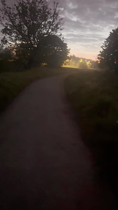 Naked barefoot walk from car , the stones were very sharpe