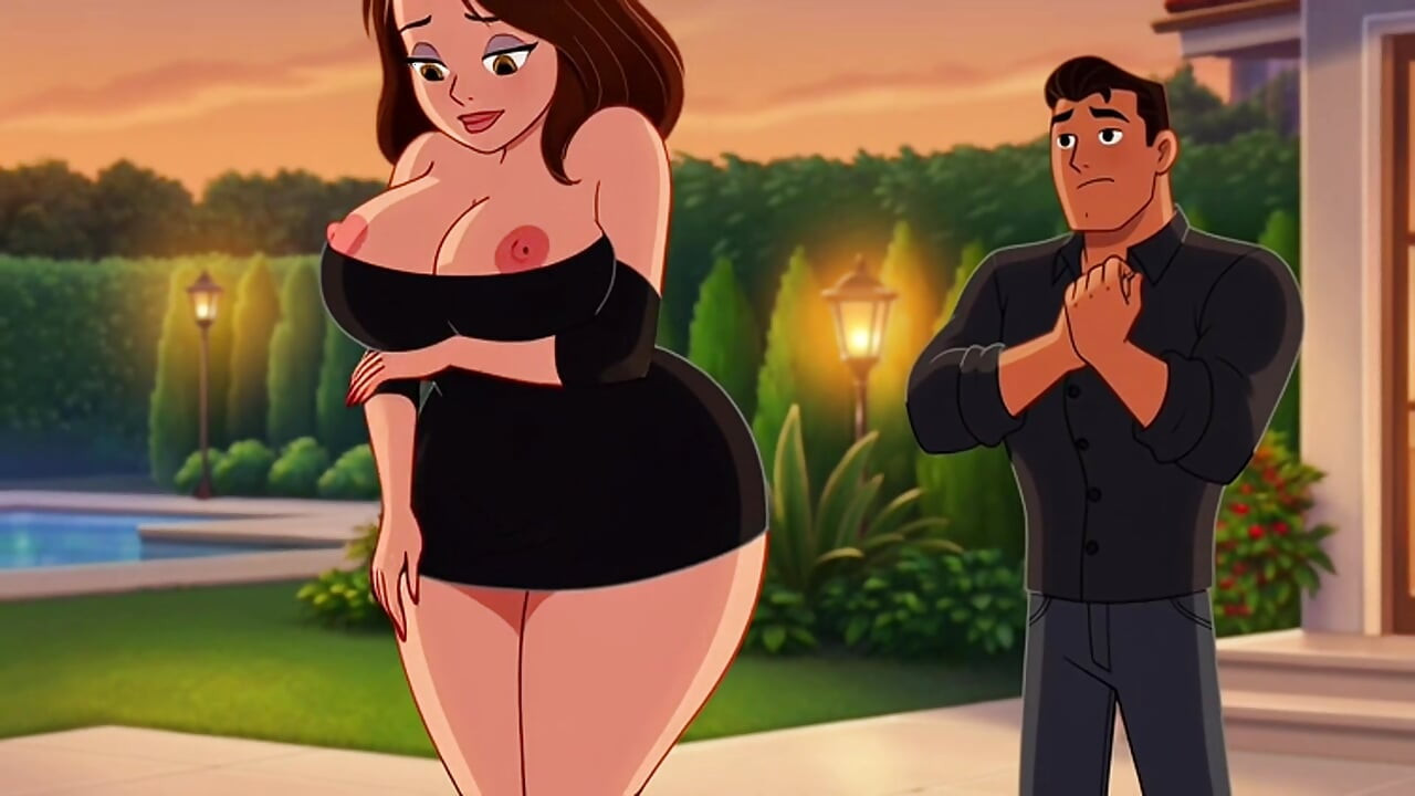 El beso ciego en la fiesta provoca el deseo ardiente y conduce a una noche ardiente con mi compañera de cuarto con curvas caliente (generada por ia)