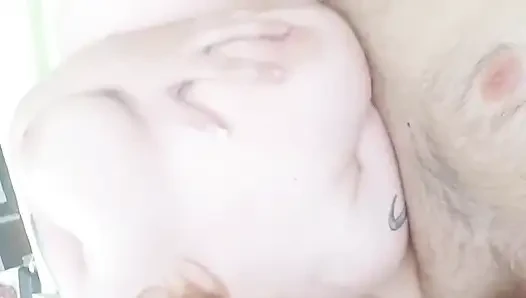 20-year-old Taken Fan Couldn’t Oppose My Big Tits… Cheated with Double Cumshot