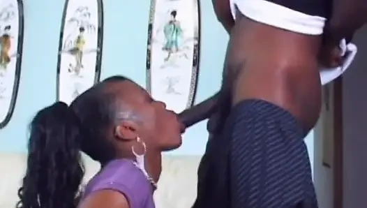 Black on black anal and oral action