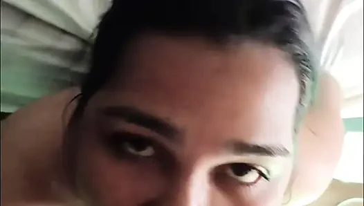 Look how I look when I'm riding after eating all my cock