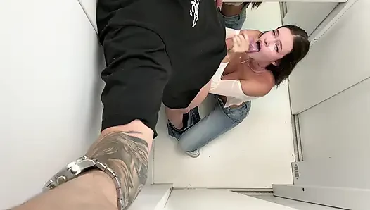 We Fuck in the Elevator and a Neighbor Catches Us