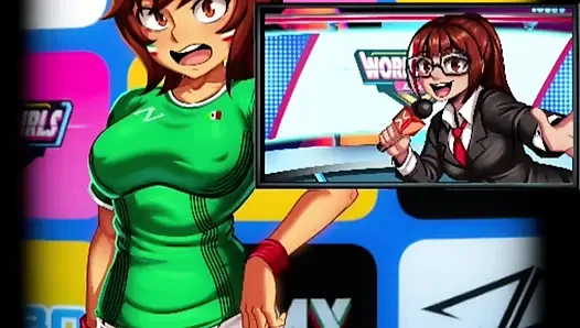 World Cup Girls - Vertical - A FIFA world cup game and Mexico has challenged us and we might get a special blow job!