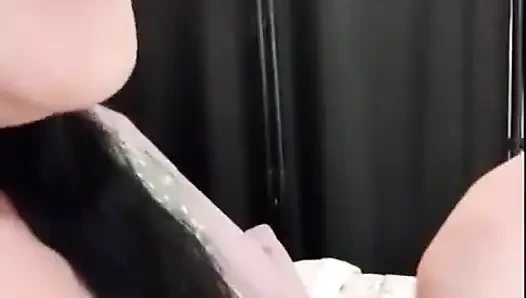 Cute Smoking MILF Red Lipstick