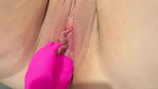 Pussy Fucked with 4 Dildos Till Orgasm