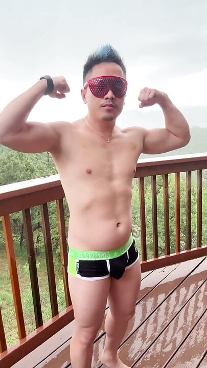 Mountain Storm Stud: Rain-soaked Asian Muscle Sensation