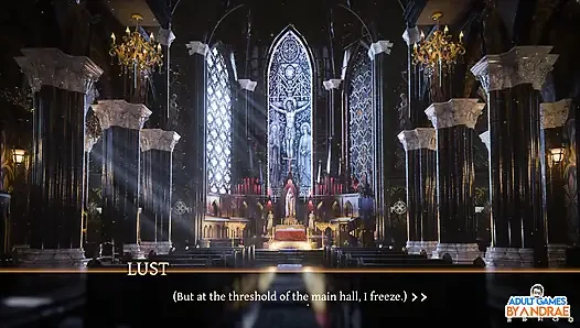 Sisters in Sin Gameplay Part 19 - Helga Caught Fingering in Front of the Altar
