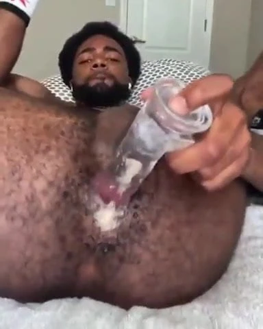 Dildo Hairy Black Ass