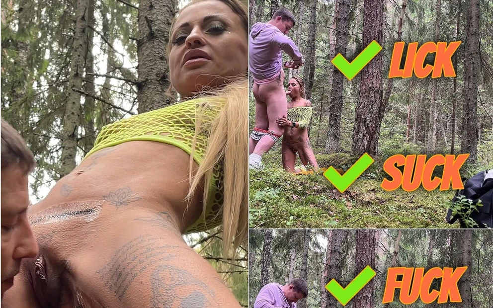 Couple Trying to Shoot a Porn Video Outdoors