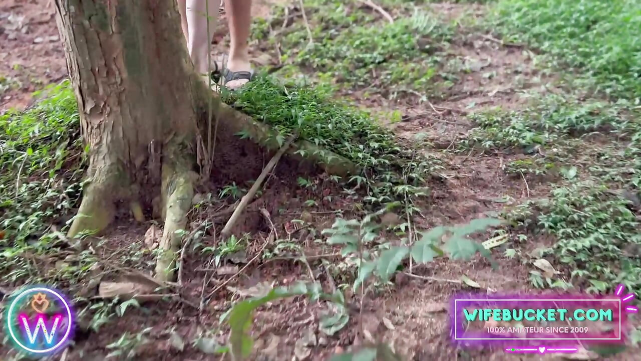 Amateur MILFs by Wifebucket - We went for a walk in the woods and we ended up fucking