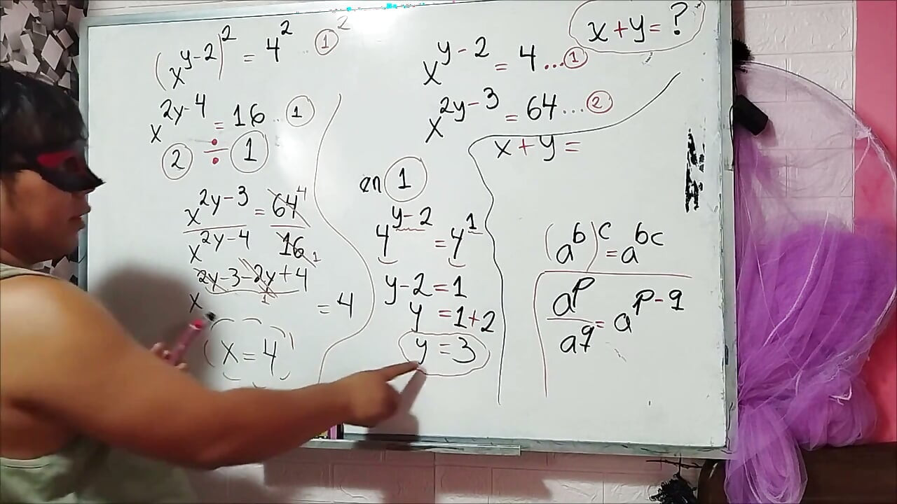25 Algebra: Calculate X Sexual Mathematics