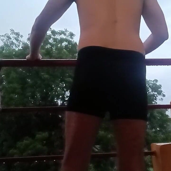 Rain Lovely Weather Naked in Balcony Indian D Si Boy