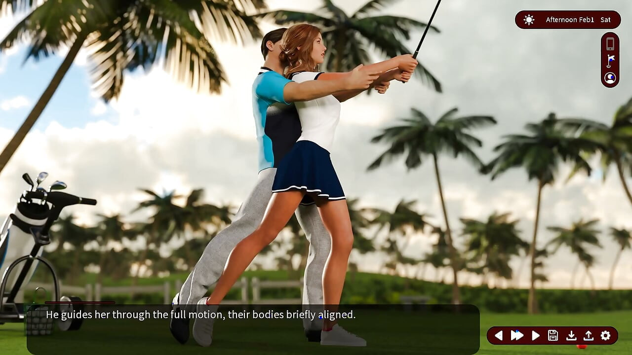 Whispers of Desire: Teaching Sexy Babe to Play Golf - Episode 41