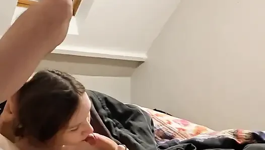 19 Year Old French Girl Sucks a Nice