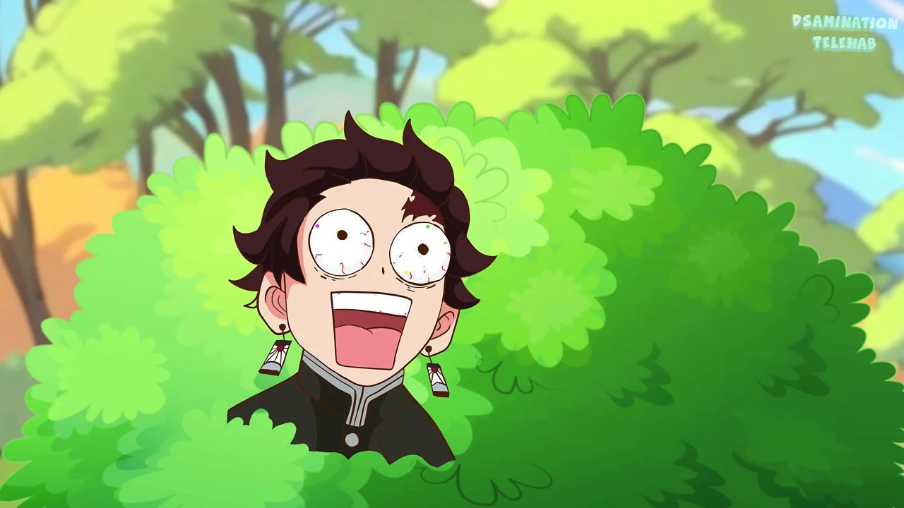 Kanroji Mitsuri在船上，被带假阳具的柱塞性交（Tanjiro和Zenitsu正在观看这个）恶魔屠宰成人动漫