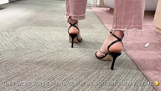 Roommate Buys Me Heels Then Fucks Me Hard - Homemade Cum in Mouth & Real Moans