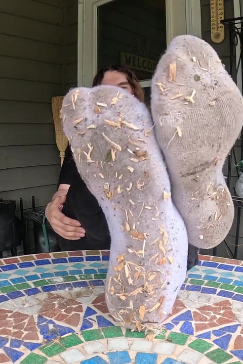 I Show off My Dirty Socks and Feet