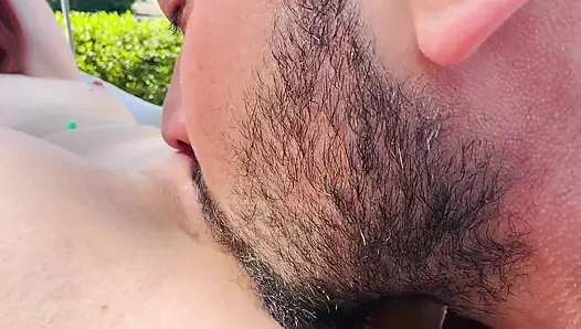 Real Couple Hot Outdoor Sex - Pussy Eating, Passionate Missionary, Hard Doggy Style & Cum on Face Facial