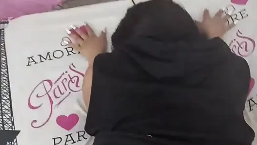 Big Ass and Cute Brunette Playing Fall Guys on the Playstation While Sucking a Huge White Cock!!