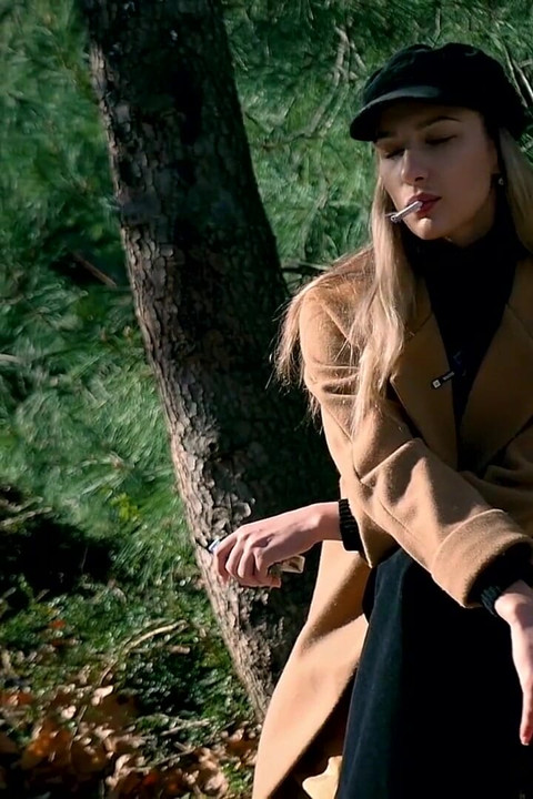 Outdoors Smoking with Beaty Russian Girl 2
