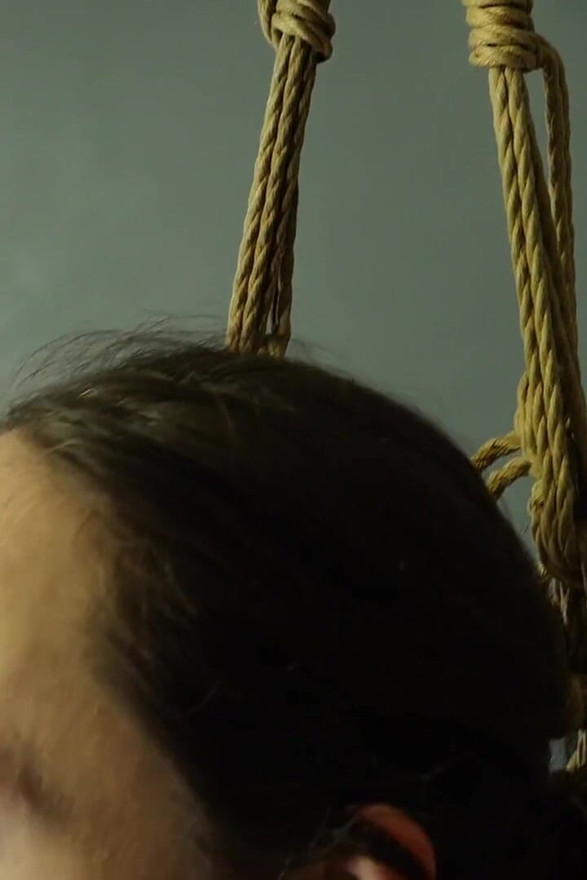 Trembling Orgasms Slave Mila at the Mercy of Multiple Orgasms in Suspended Rope Bondage