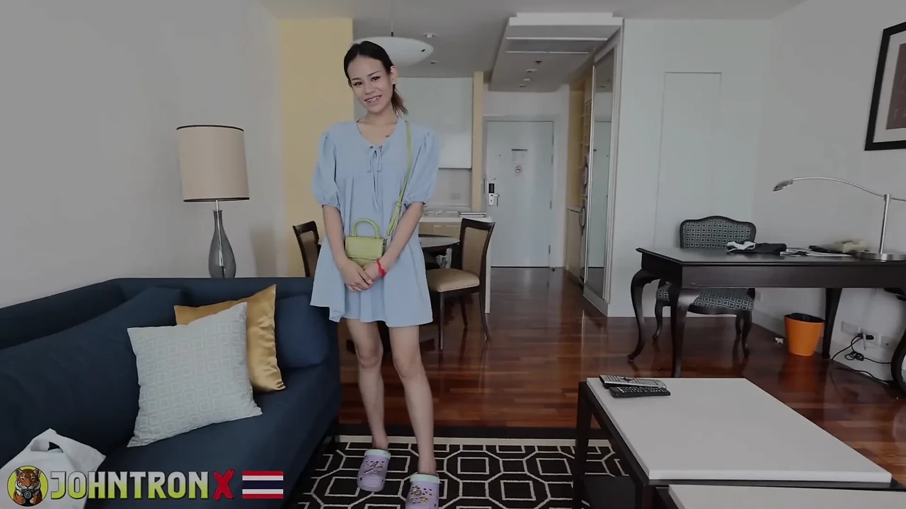 JohnTronX - Unreal slim Asian babe rides my dick like a pro