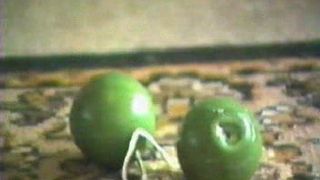 vintage - shooting three balls anal