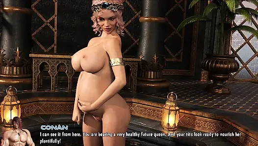 Toket besar menyusui conan milks harmonia si cewek hamil – lalu ngentot pantat montoknya dalam banget