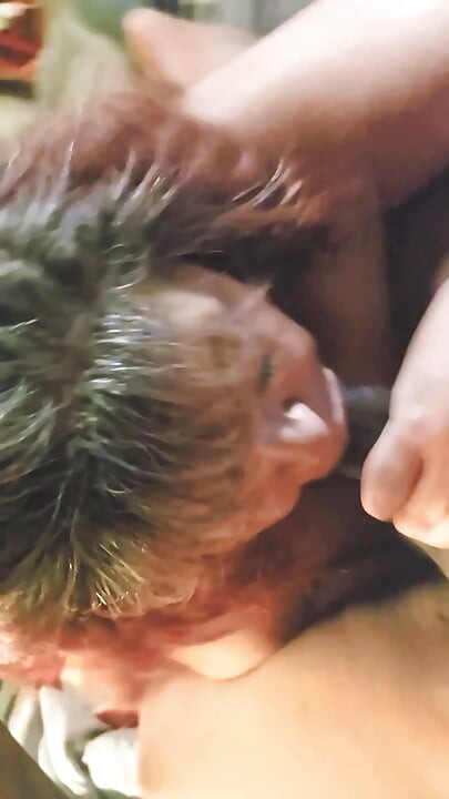Cumming in Granny Mouth Again