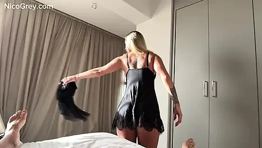 NO MERCY - EXTREMER MILF-FICK - HEIßE tätowierte blondine, bereit für harten sex, missionarsstellung und doggystyle in POV