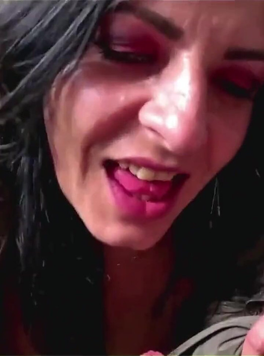 Glossy Fur Hood Downjacket. Deepthroat, Spit Play, Riding and Cum Dripping on My Coat